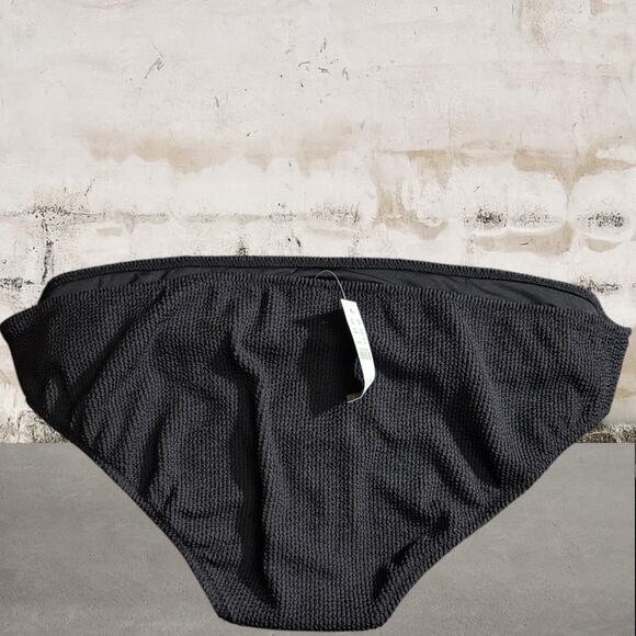 J. Crew NWT Black Ribbed Bikini Bottom Size 3X - Picture 3 of 6